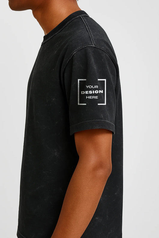 UNISEX ACID WASH OVERSIZED TEE