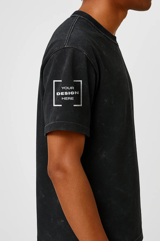 UNISEX ACID WASH OVERSIZED TEE