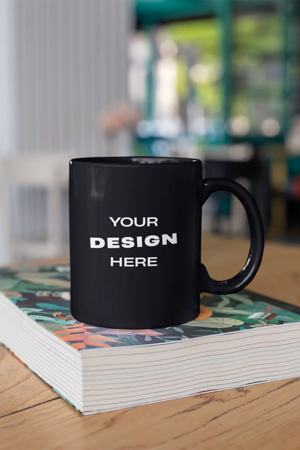 BLACK COFFEE MUG