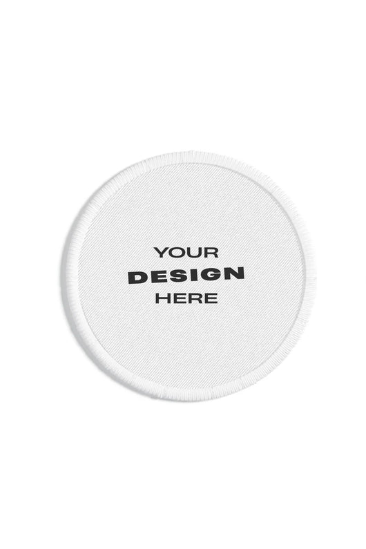 WHITE EMBROIDERED PATCH