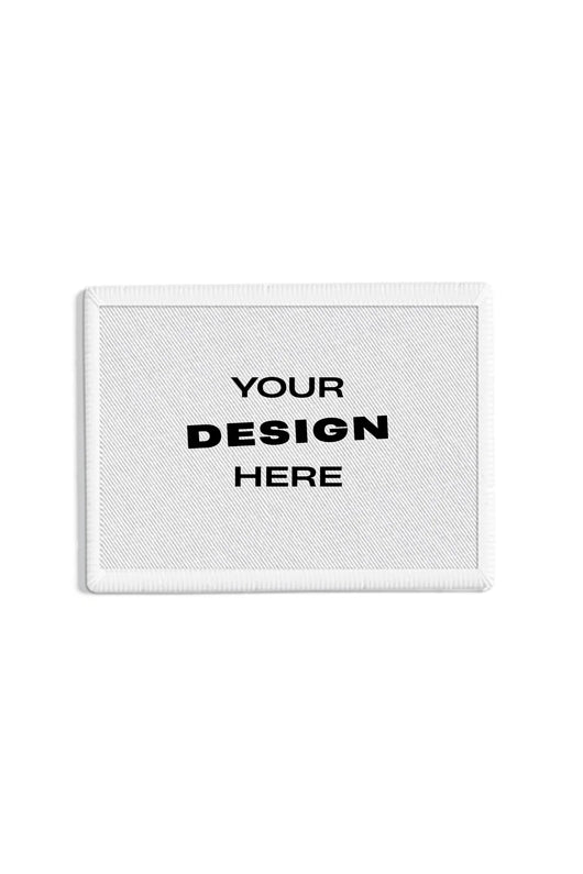 WHITE EMBROIDERED PATCH