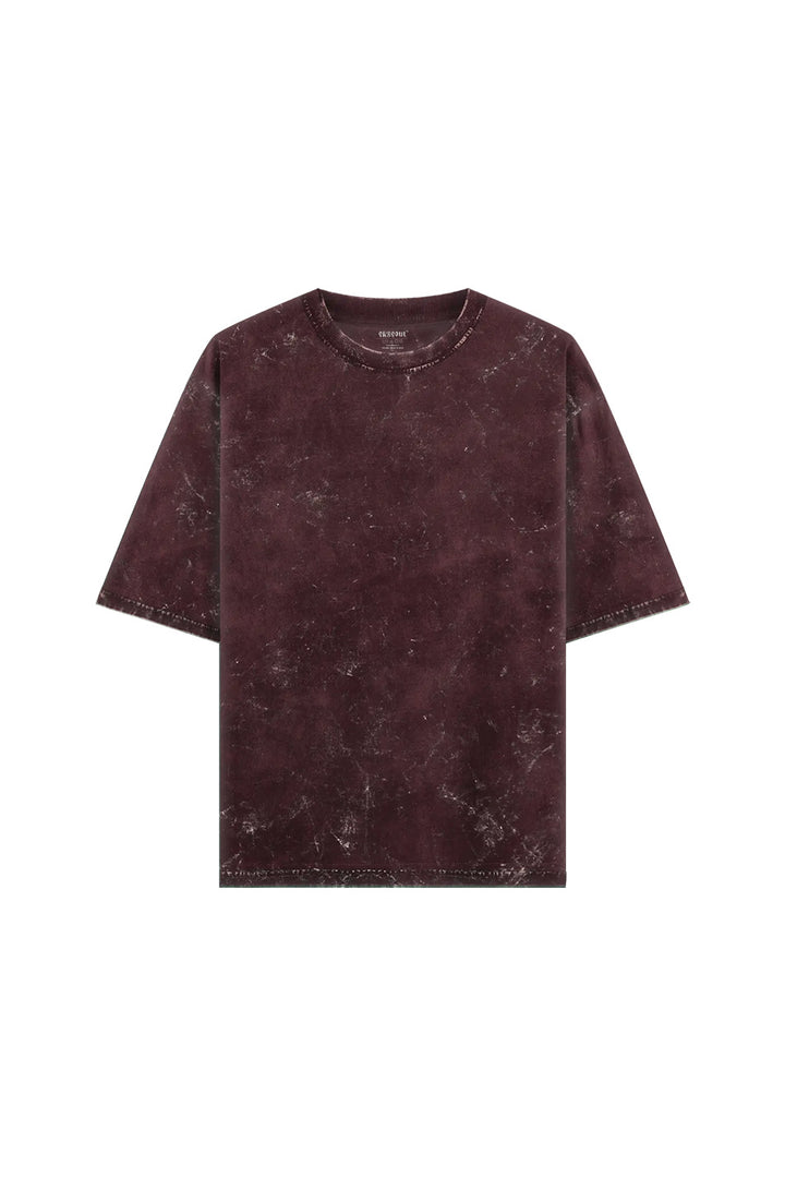 UNISEX ACID WASH OVERSIZED TEE