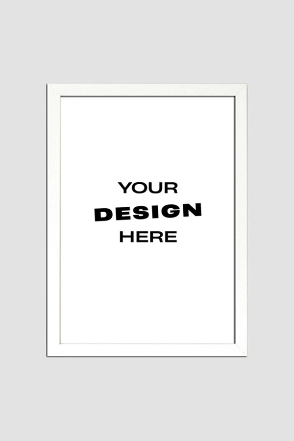 WHITE FRAMED POSTER